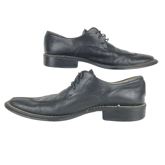 ZARA Mens US 10 Euro 43 Black Leather Dress Shoes Cap Toe Made in Spain Formal main image 5
